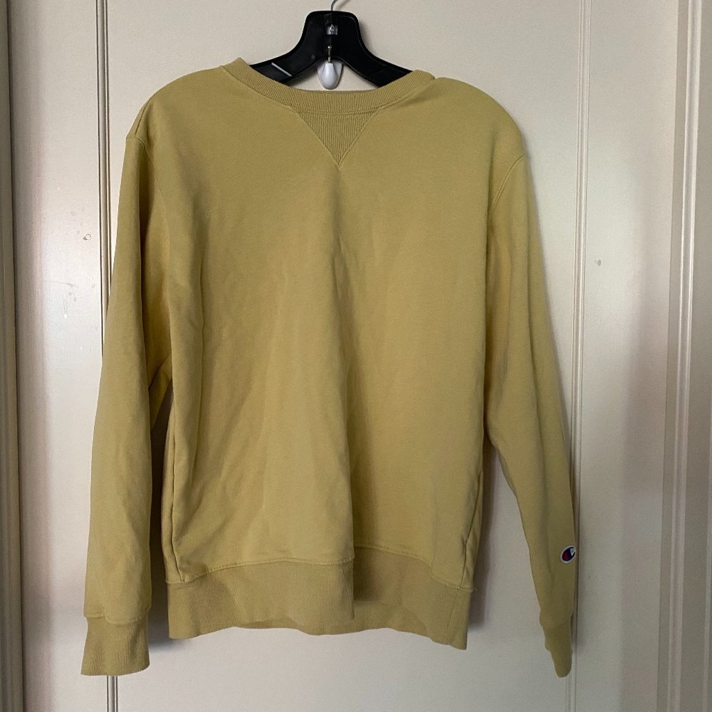 Yellow Champion Crewneck Sweatshirt